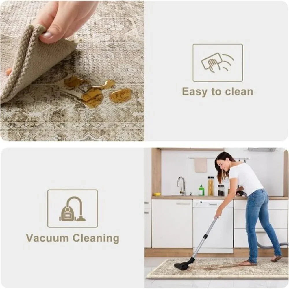 New 2Pcs Anti Fatigue Kitchen Mats, Non Slip Cushioned Waterproof Area Rugs